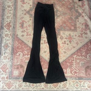 Offline by Aerie Black Crossover Flared Leggings